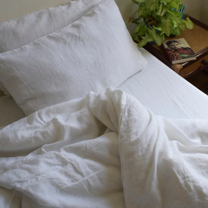 Linen Duvet Cover | Albus White