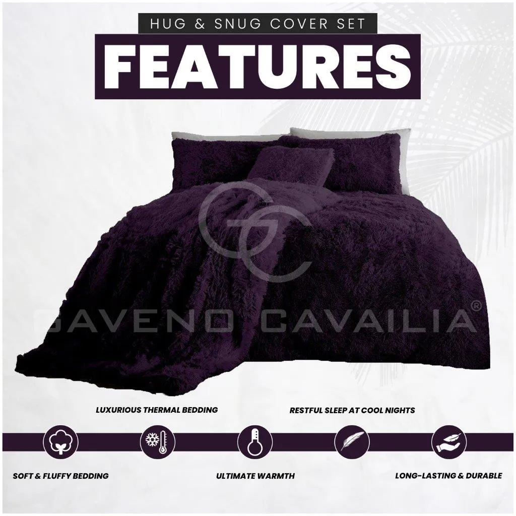 Luxury Hug & Snug Duvet Cover Set Purple