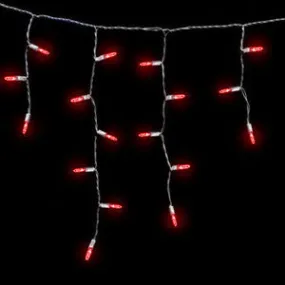 M5 LED Icicle Lights - 70 Count - Red - White Wire - Case of 6