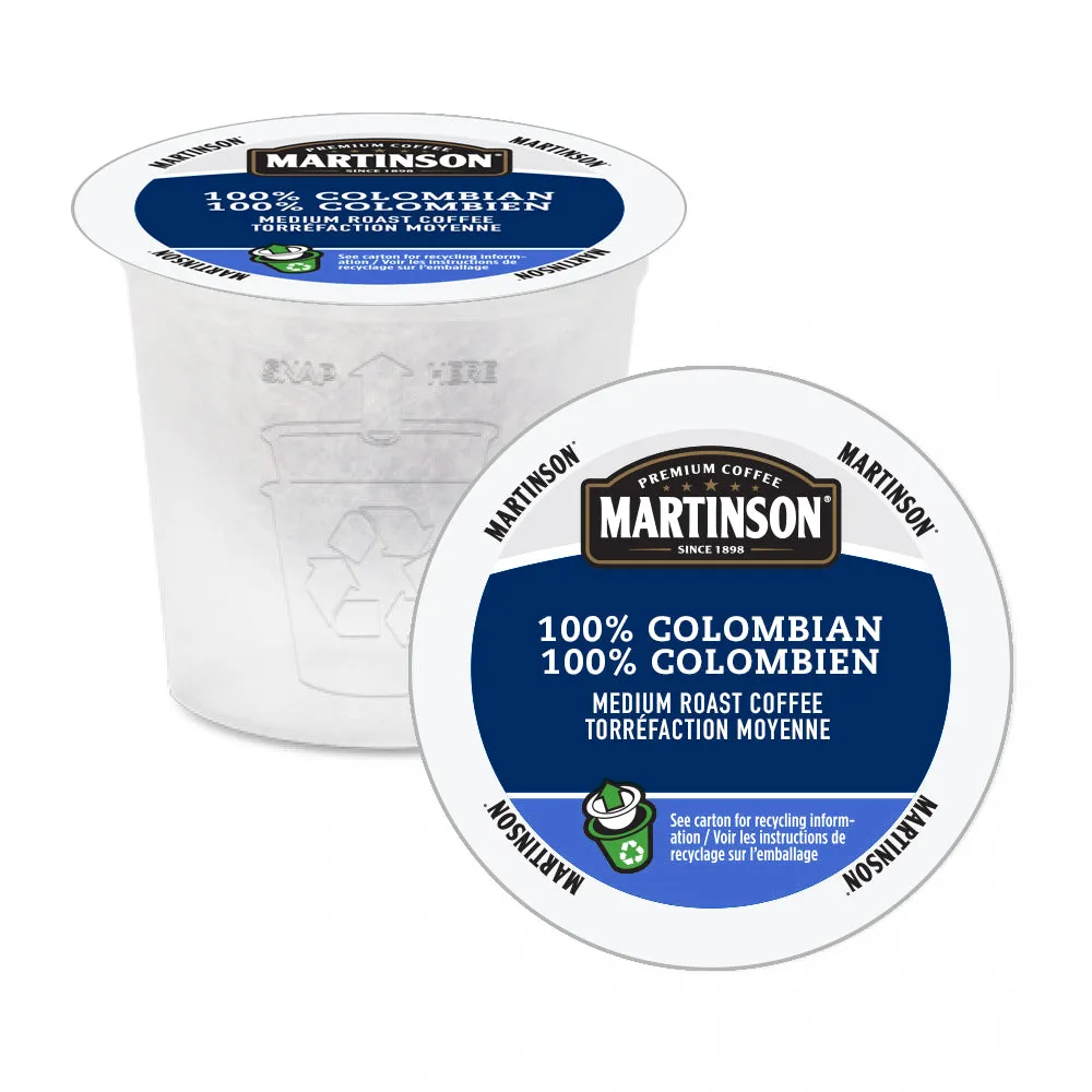 Martinson 100% Colombian Single Serve Coffee 24 Pack