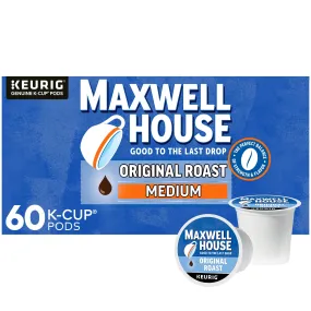 Maxwell House Original Roast Medium Roast K-Cup® Coffee Pods, 60 ct. Box