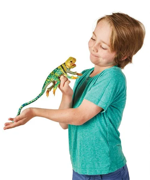 Mini Collared Lizard Puppet