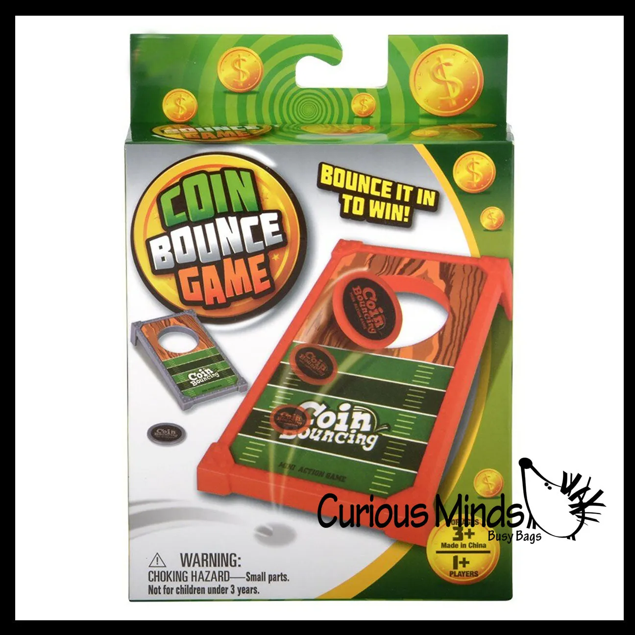 Mini Finger Flick Cornhole Tabletop Sports Coin Toss Game - Mini Boards with Hole