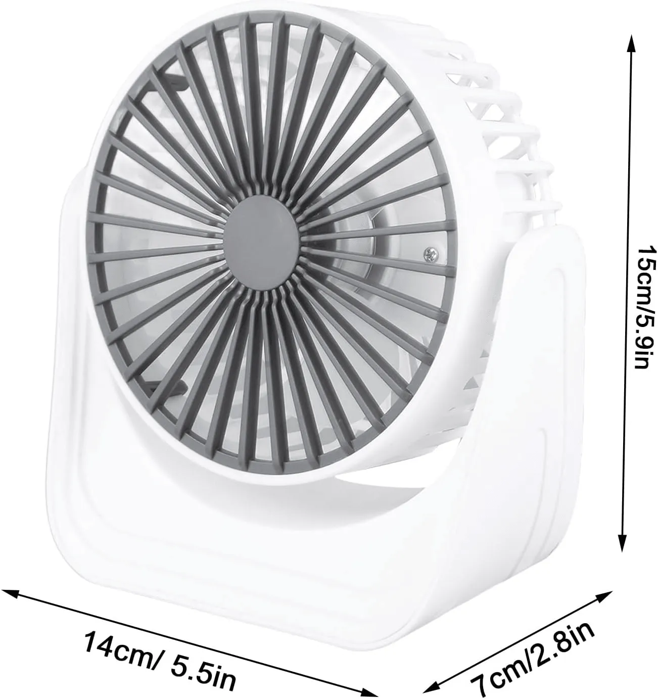 Mini Portable Quiet Operation USB Rechargeable Fan