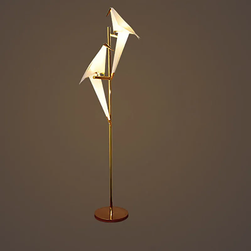 Modern Nordic Creative Iron Bird 1/2-Light Standing Floor Lamp