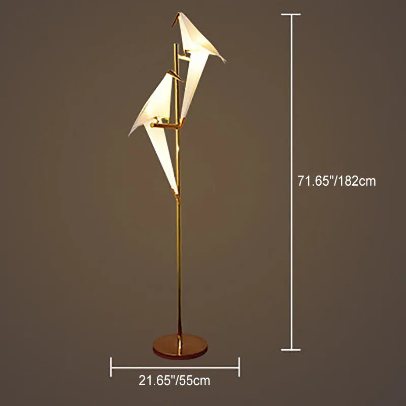 Modern Nordic Creative Iron Bird 1/2-Light Standing Floor Lamp