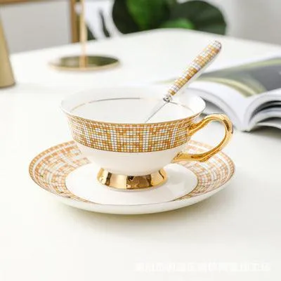 MOSAIC LUXURY TEA CUP & SAUCER - SET OF 2