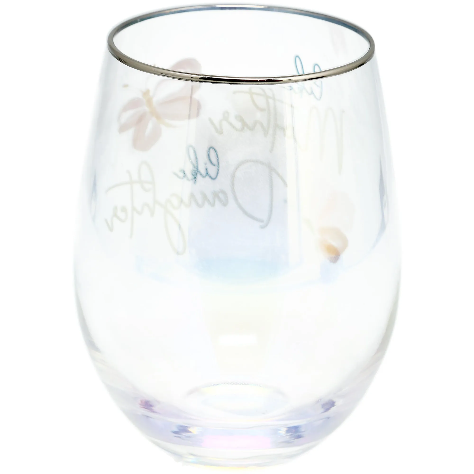 Mother & Daughter 18 oz Stemless Wine Glass