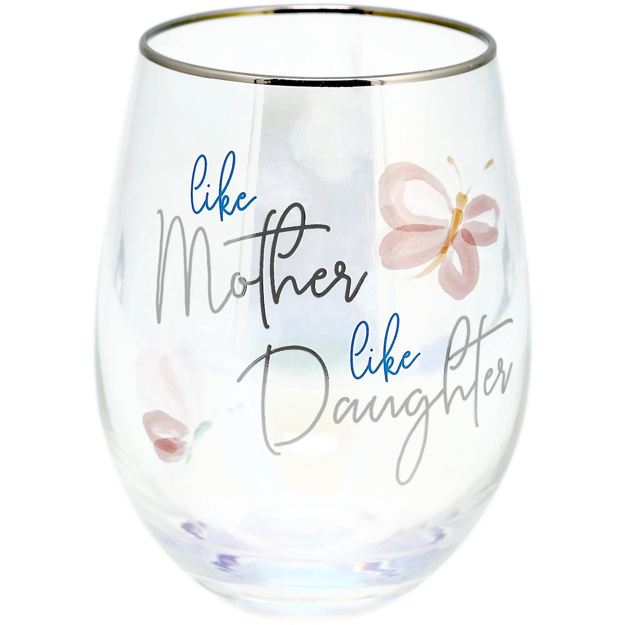 Mother & Daughter 18 oz Stemless Wine Glass