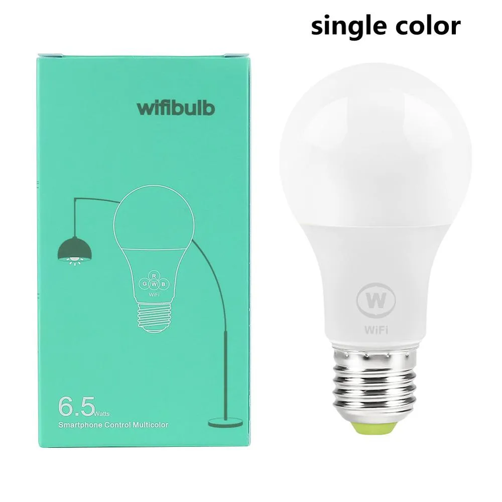 New E27 WiFi Smart LED Light Bulbs Intellegent App Remote Control Bulbs Walk-up Warn Lighting Work With Alexa Google Assistant