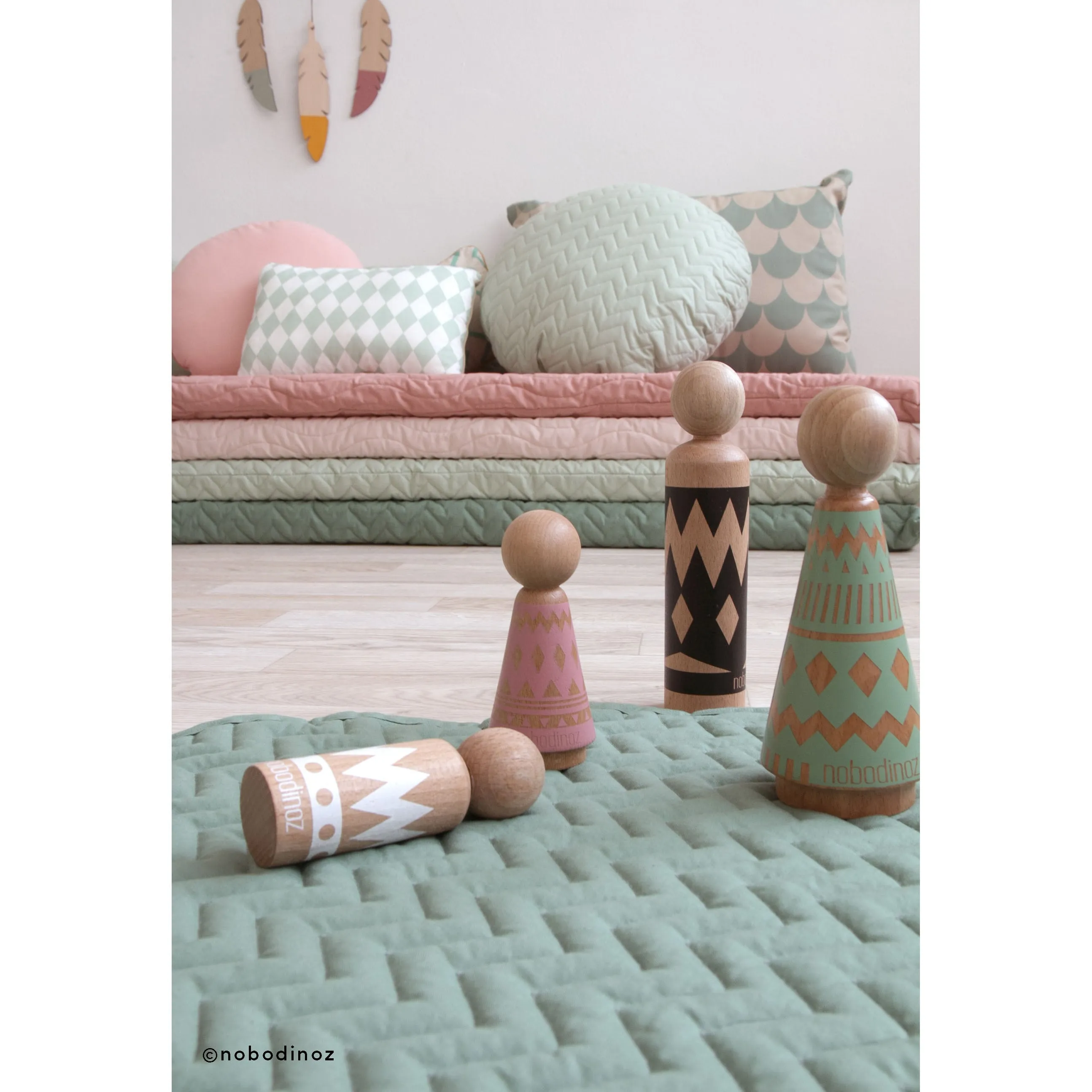 nobodinoz Mattress Monaco Provence Green