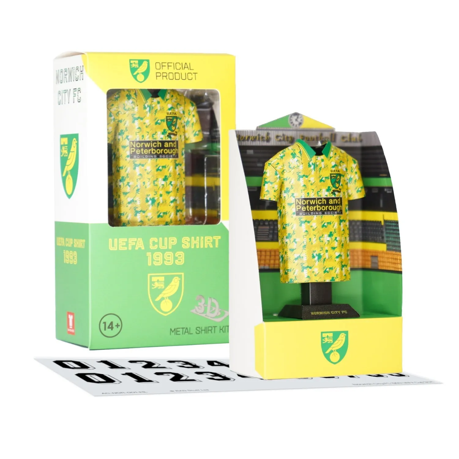 Norwich City 1993 UEFA Cup Metal Home Shirt