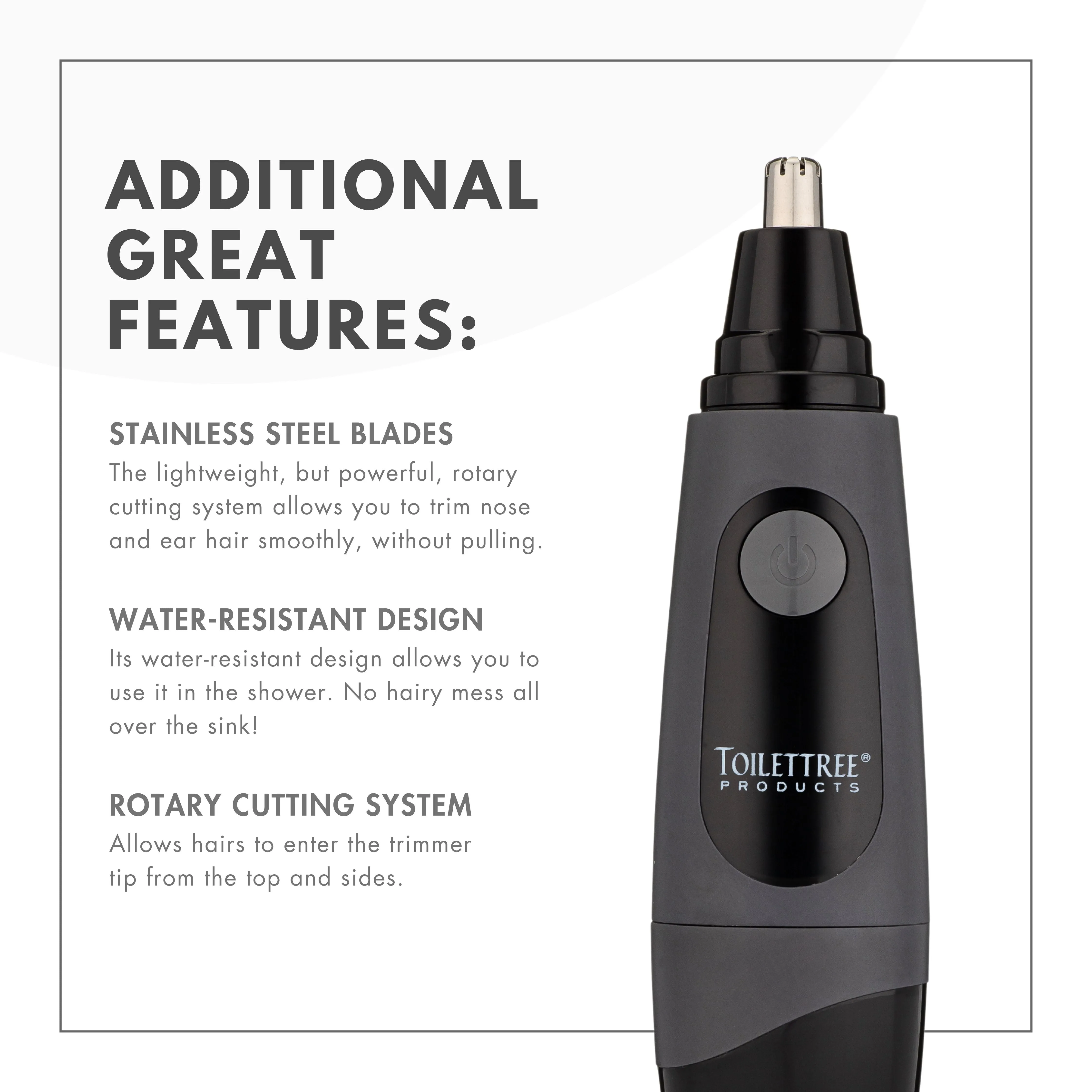 Nose Hair Trimmer - Rubber Grip