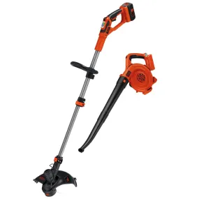 Open Box -  BLACK DECKER 40V Lithium String Trimmer/Sweeper Combo Orange