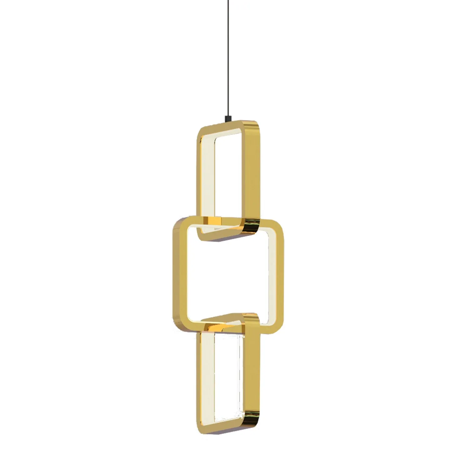 Patsy LED Pendant in Aged Brass