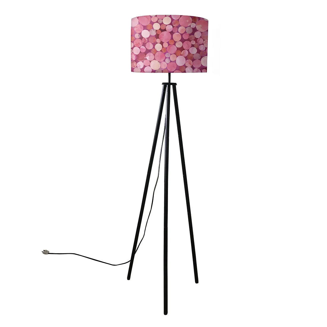 Pink Large Tripod Floor Lamp Standing Light for Bedroom