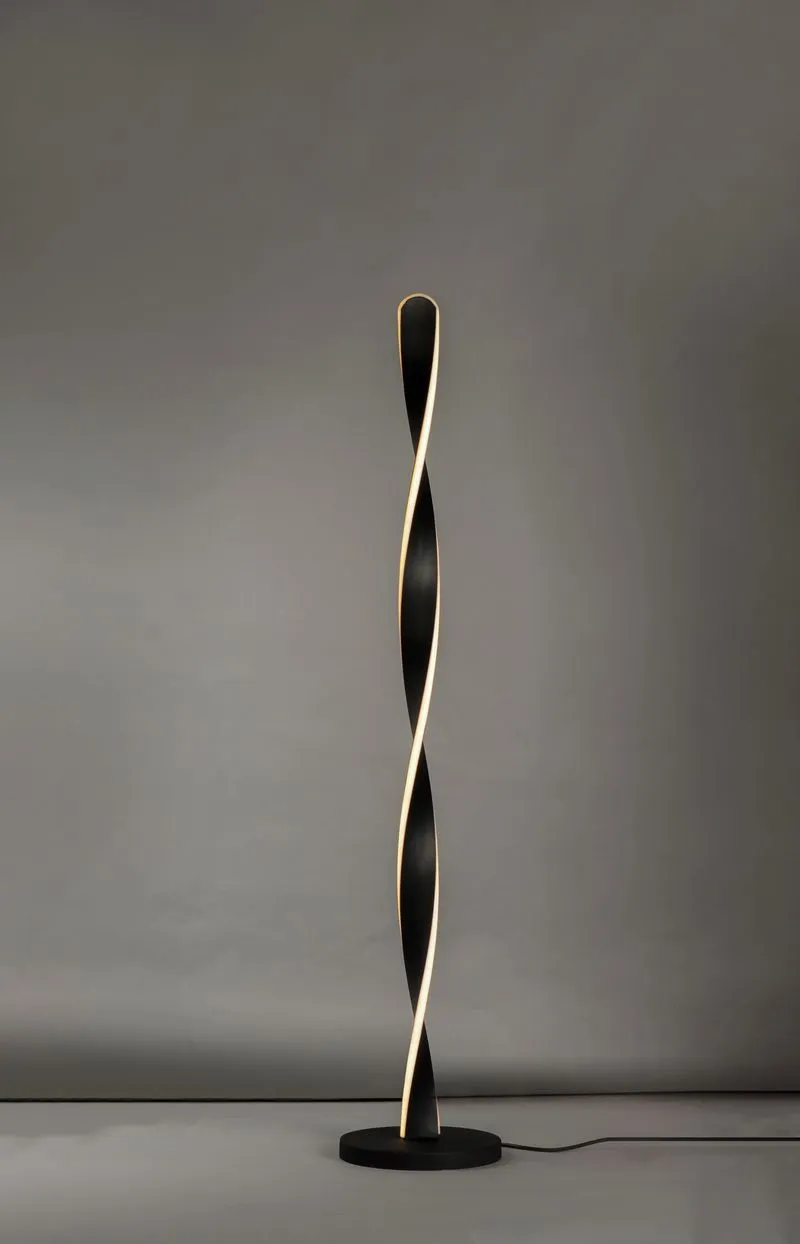 Pirouette 48" Floor Lamp in Black