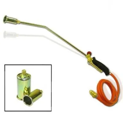 Propane Gas Down Roofing Flame Thrower Gun Torch Tool Weed Brush Burner Burning