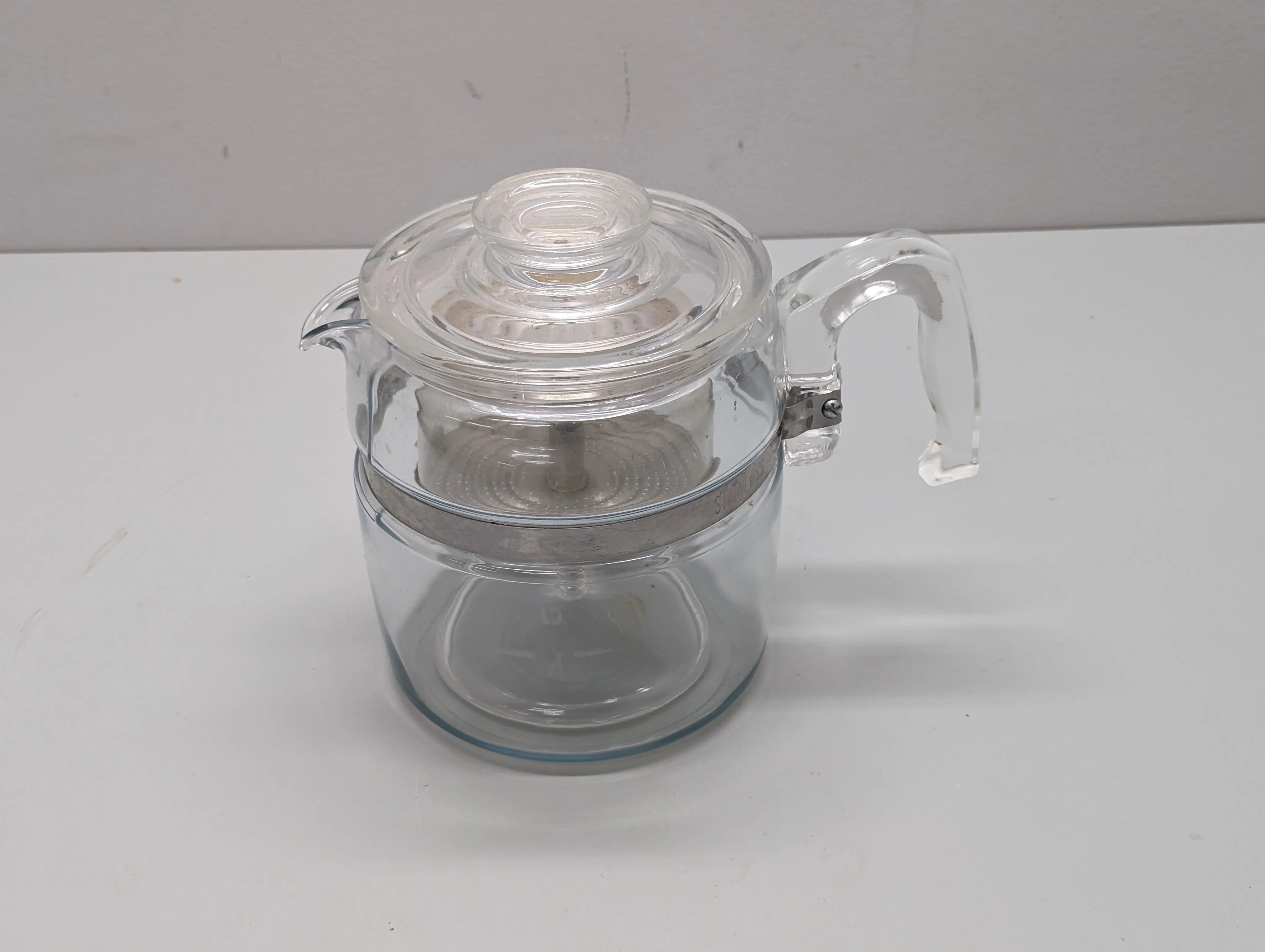 Pyrex Flameware 6 Cup Glass Percolator #7756