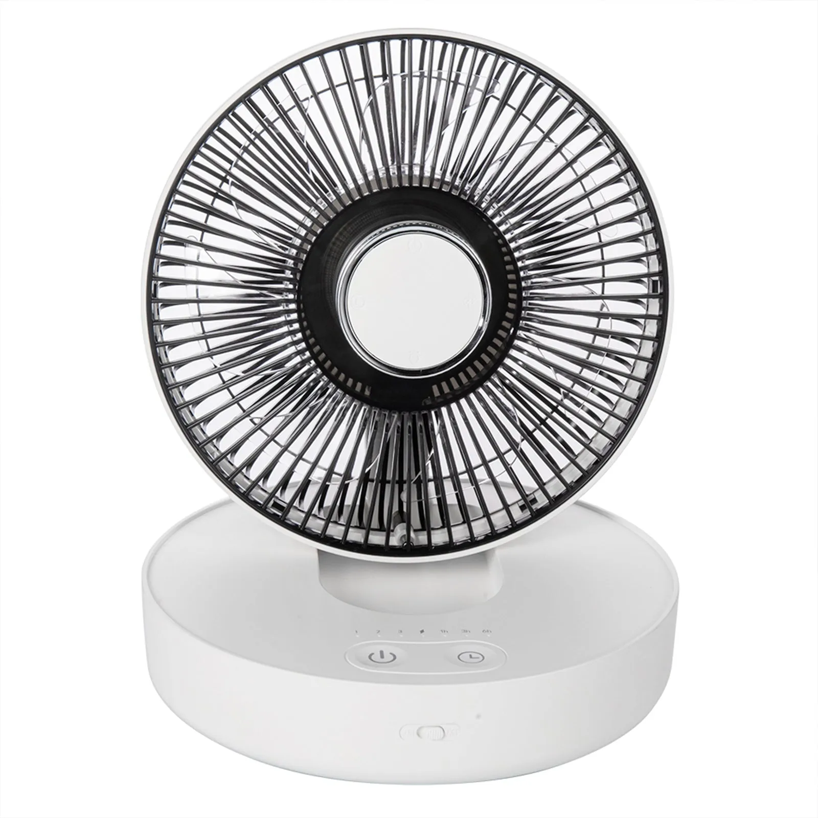 Rechargeable Foldable Camping Fan 3 speed With Night Light Mode Remote Control