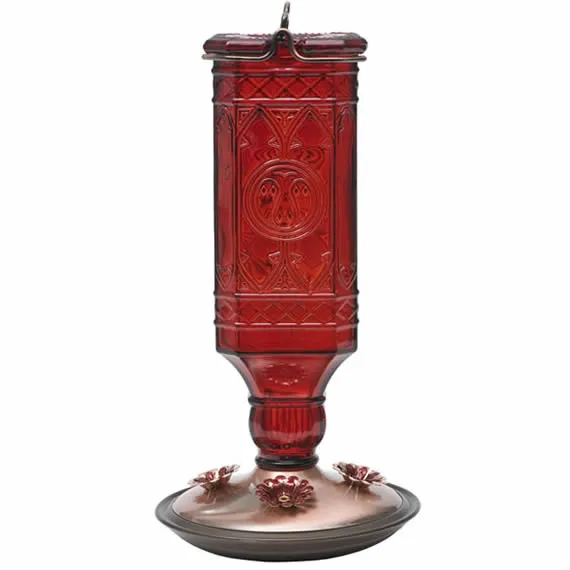 Red Square Antique Bottle Feeder