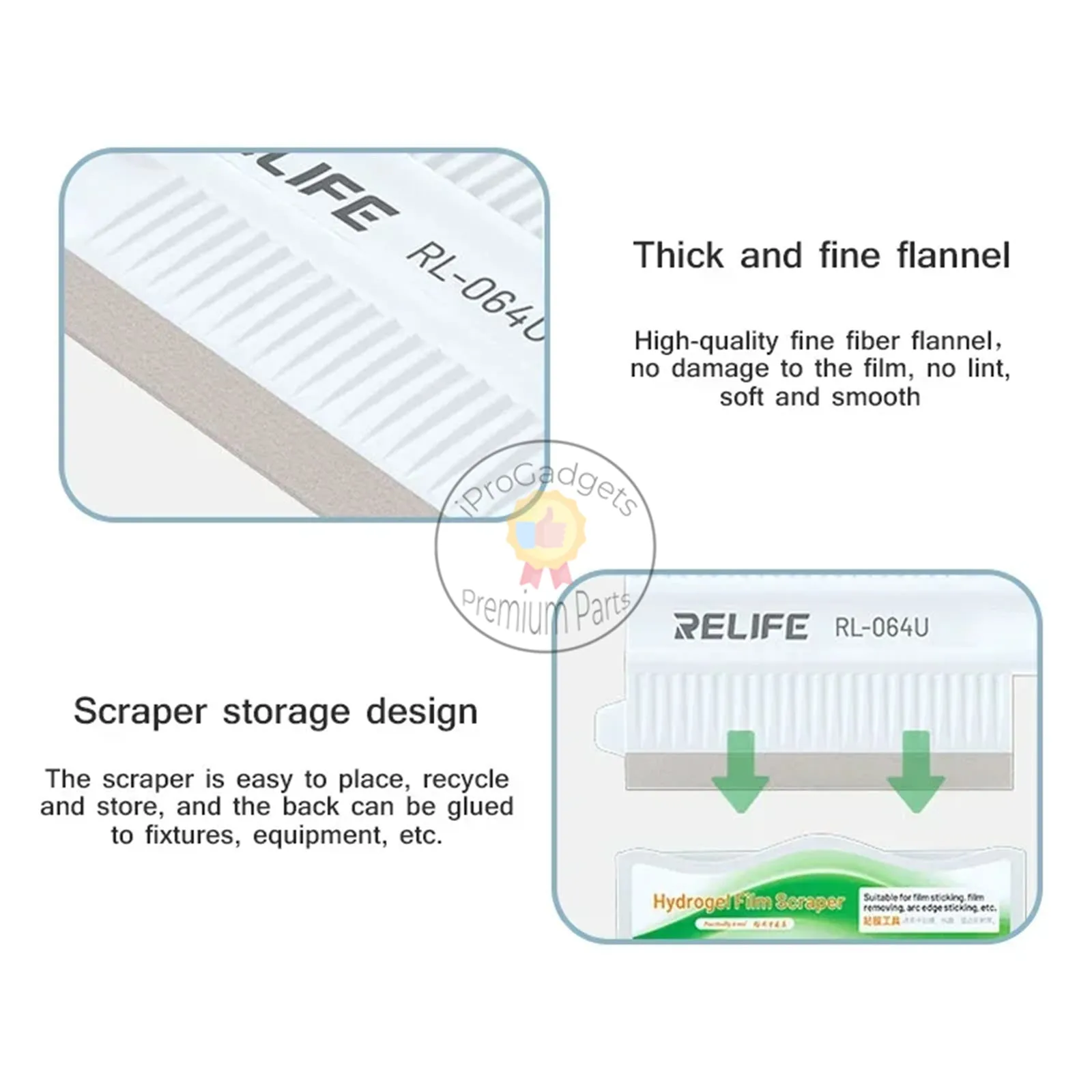 Relife RL-064U Film Sticking Tool for Mobile Phone Tablet Multi-purpose Curve Edge Collection Film Application Auxiliary Device