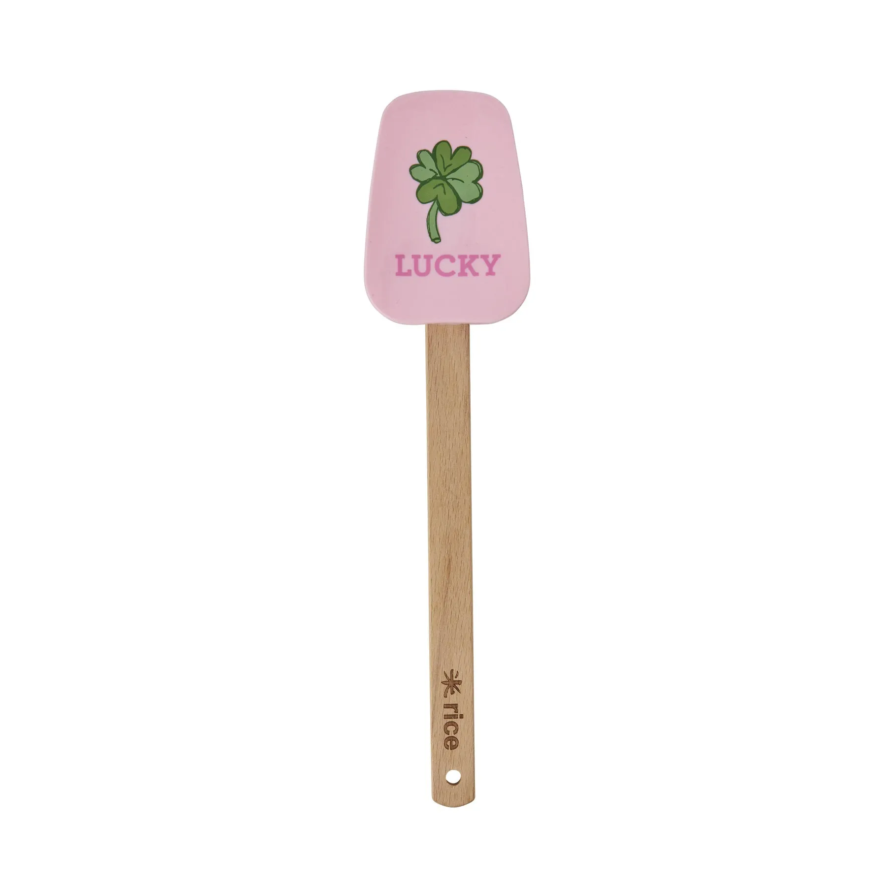 Rice DK Wood Scraper - Soft Pink - Good Luck Print