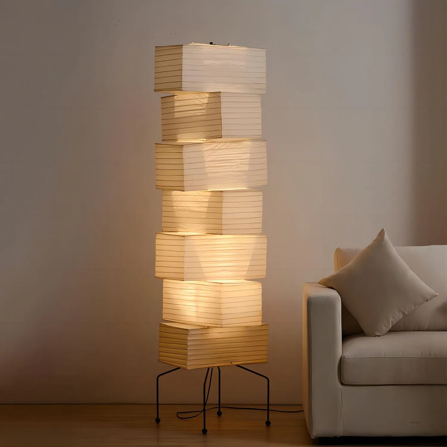 Rice Paper UF4-L10 Floor Lamp