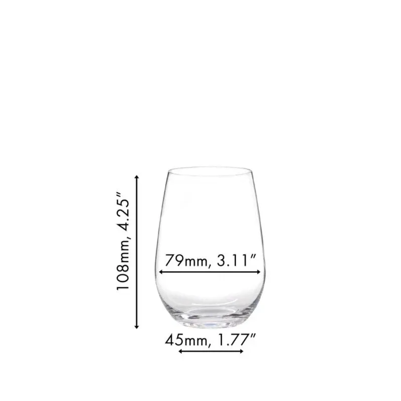 Riedel O Wine Tumbler Sauvignon Blanc / Riesling / Zinfandel Glasses (Set of 6)