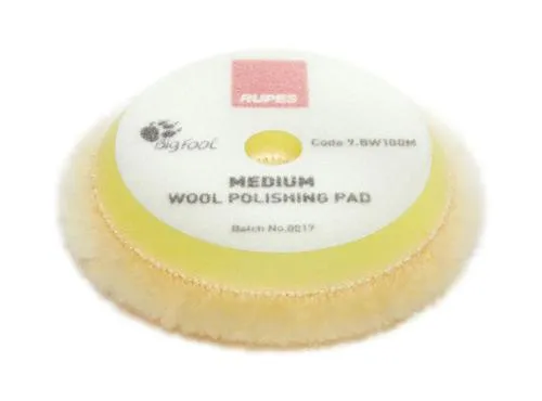 Rupes DA Medium Wool Pad (Yellow)