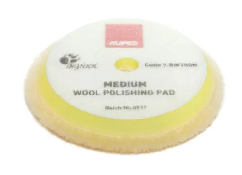 Rupes DA Medium Wool Pad (Yellow)