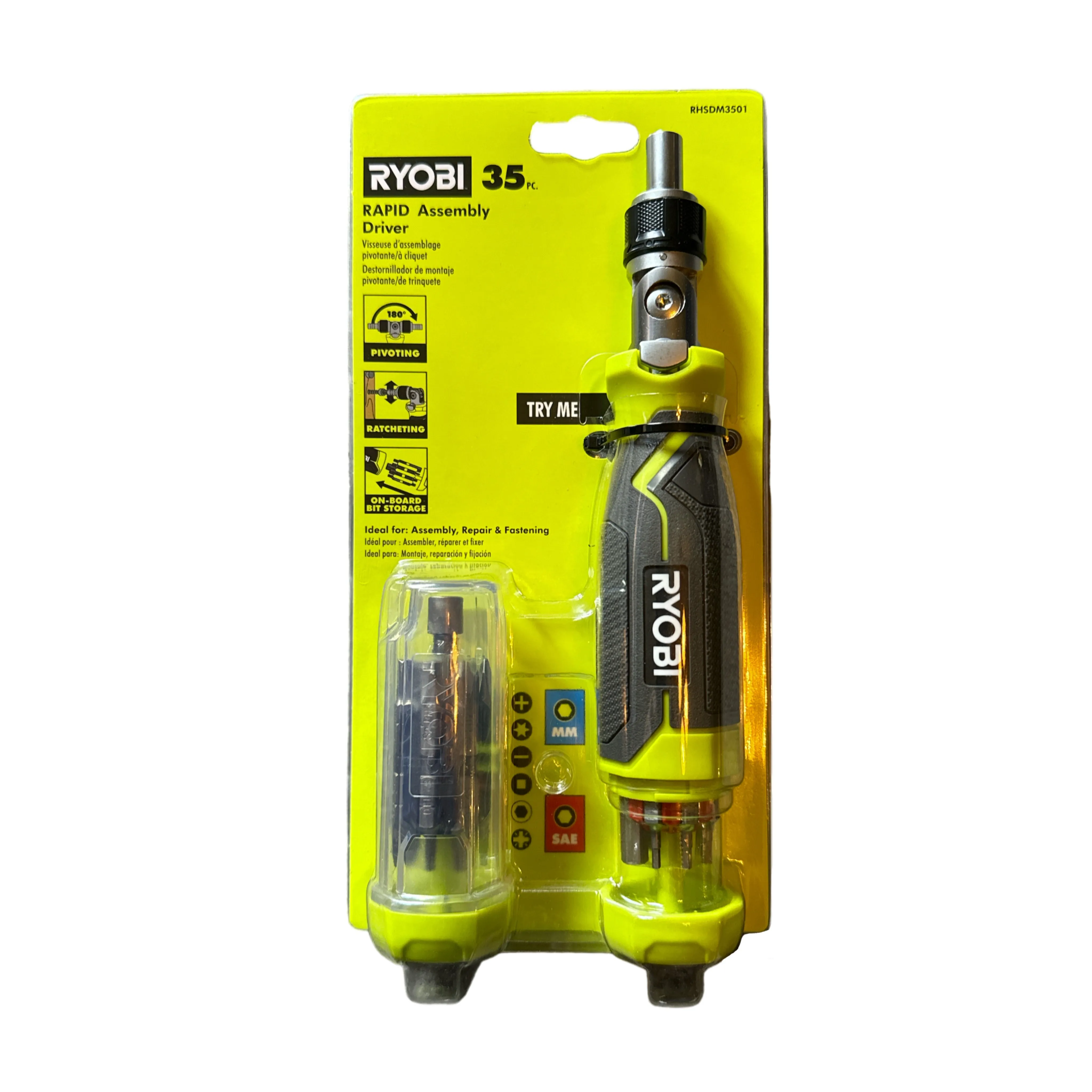 RYOBI 35 Pc. RAPID Assembly Screwdriver Set