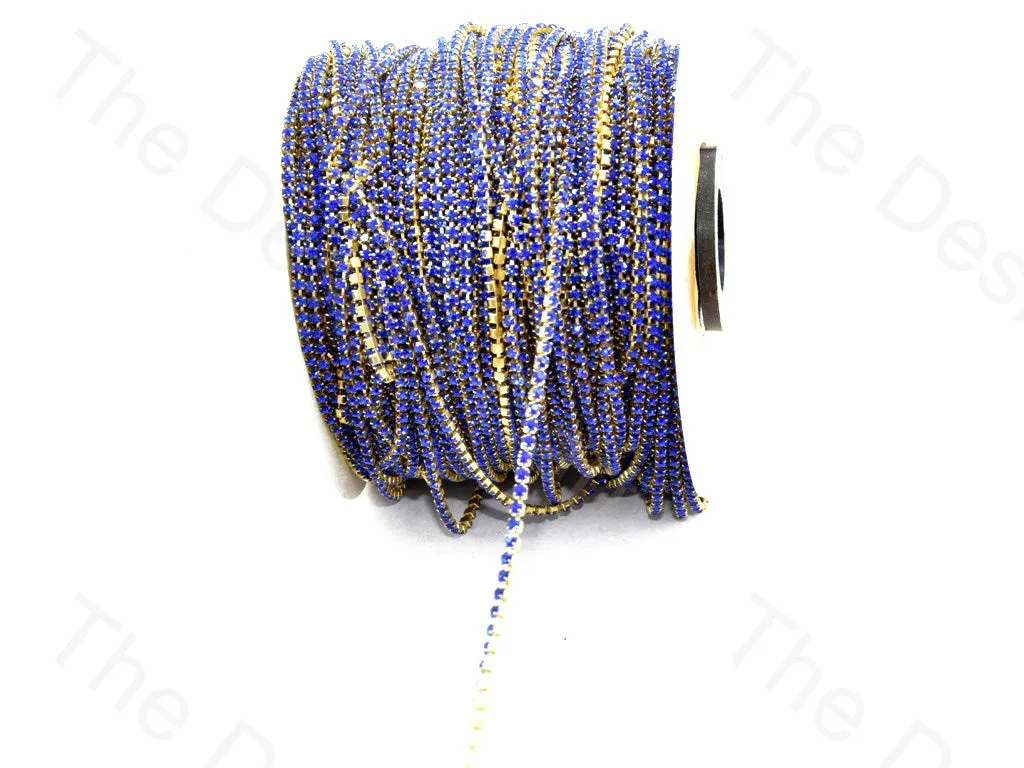 Sapphire / Dark Blue Golden Cup Chain