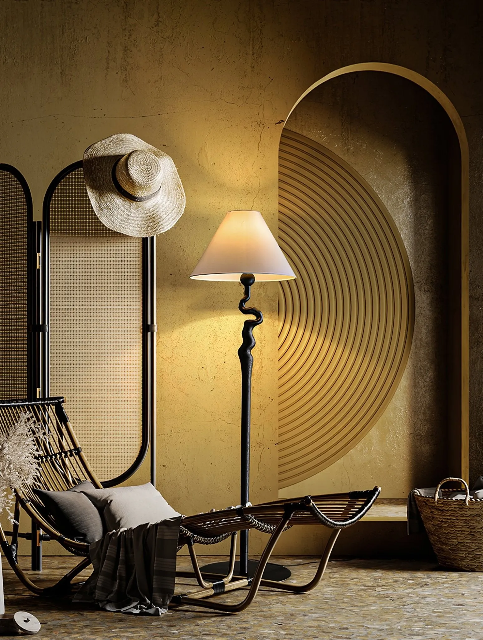 Serpentine Twist Floor Lamp