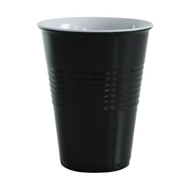 Serroni Miami Melamine 2/T 400ml Cup-Blk