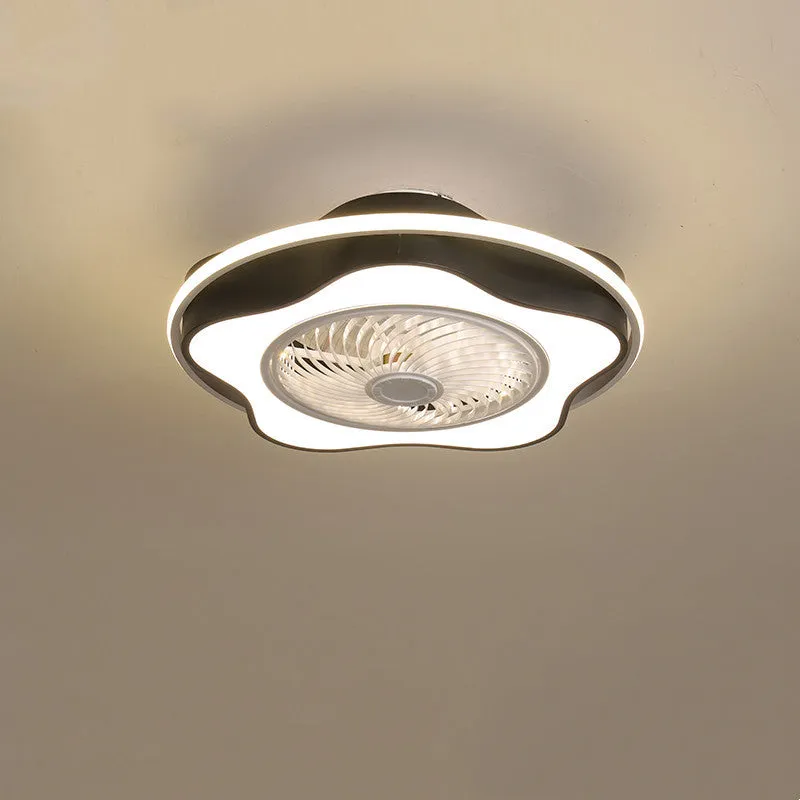 Smart Ceiling Fan Lamp Voice Control For Living Room Applicable To Bedroom