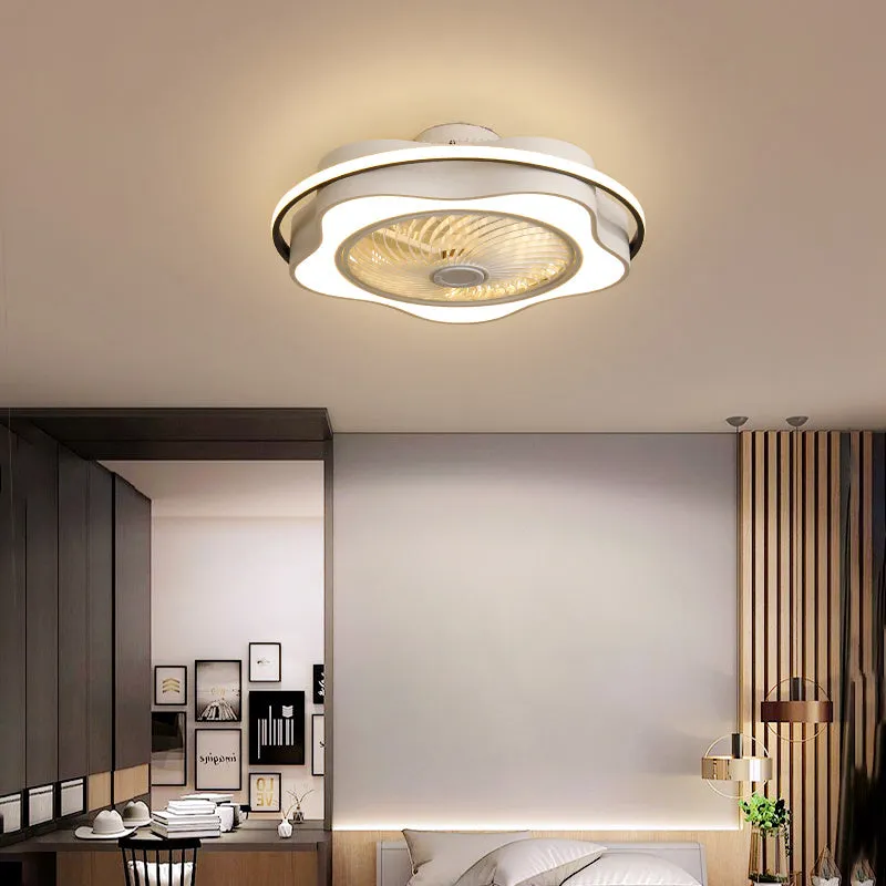 Smart Ceiling Fan Lamp Voice Control For Living Room Applicable To Bedroom