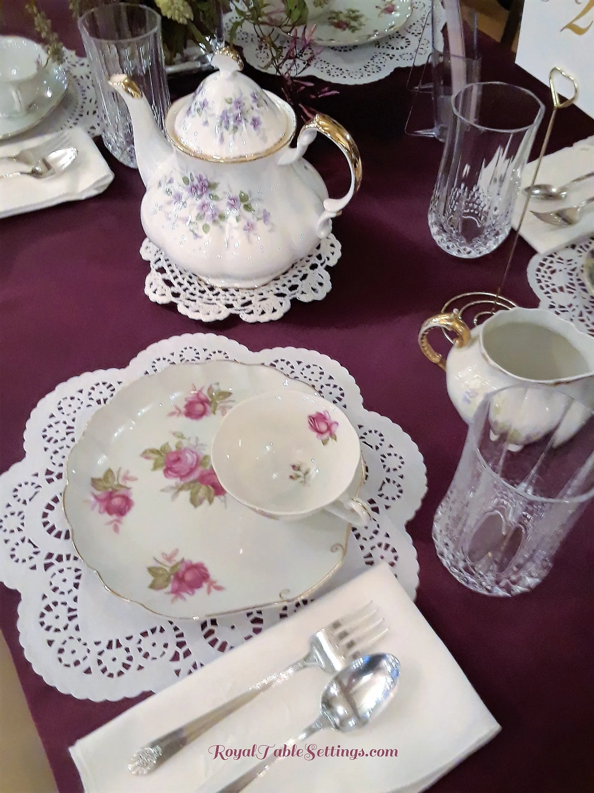 Snack Plate with Teacup Set