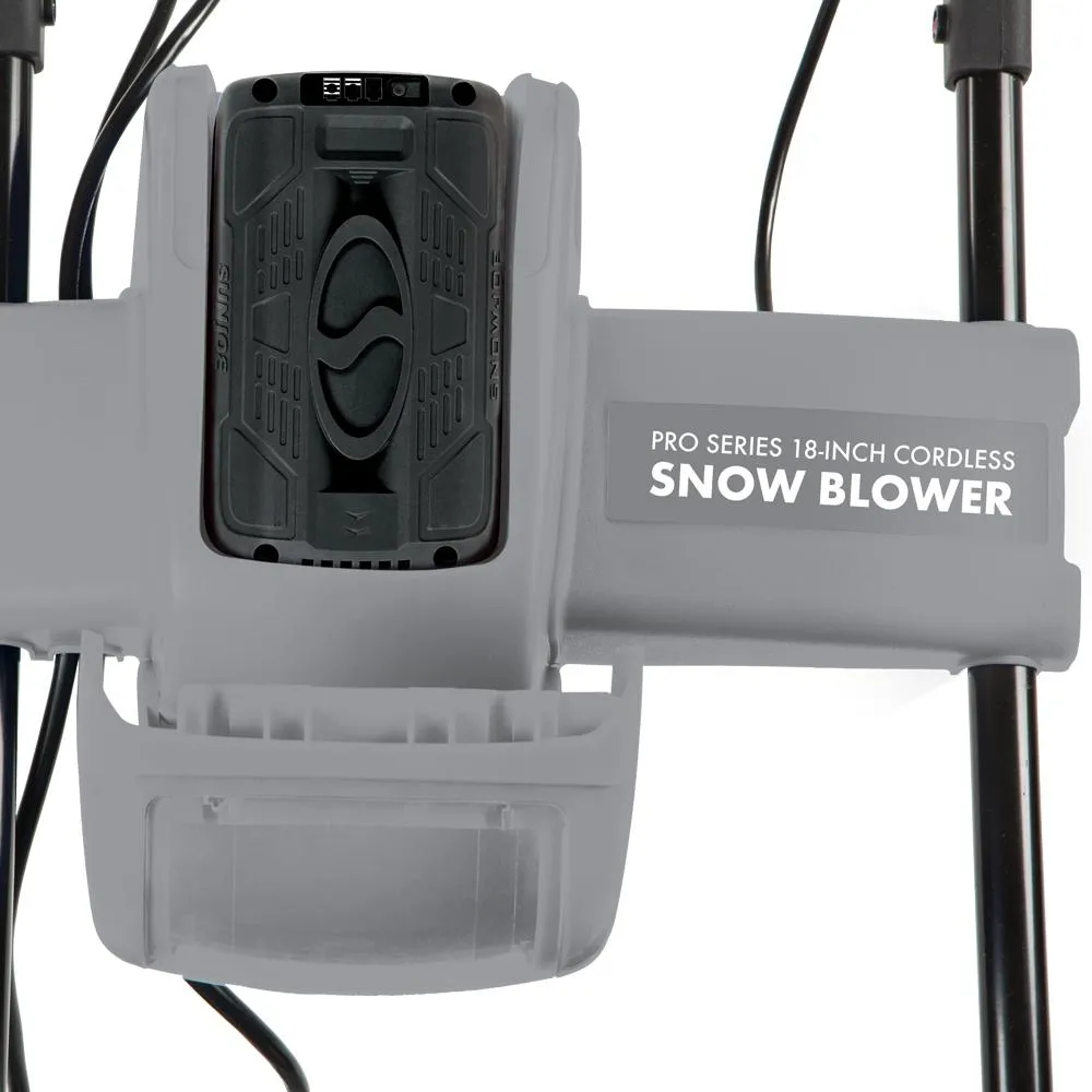 Snow Joe iON18SB-PRO-GRY Cordless Snowblower | 40V | 5.0-Ah | 18-Inch (Gray)