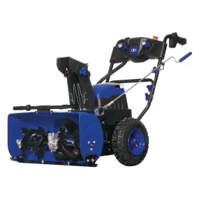 Snow Joe iON24SB-XR-RM Cordless Two Stage Snow Blower | 24-Inch | 80 Volt | 2 x 5 Ah Batteries | 3-Speed (Certified Refurbished)