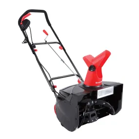 Snow Joe SJM988 Electric Single Stage Snow Thrower | 18-Inch | 13.5 Amp Motor | Headlights (Red)