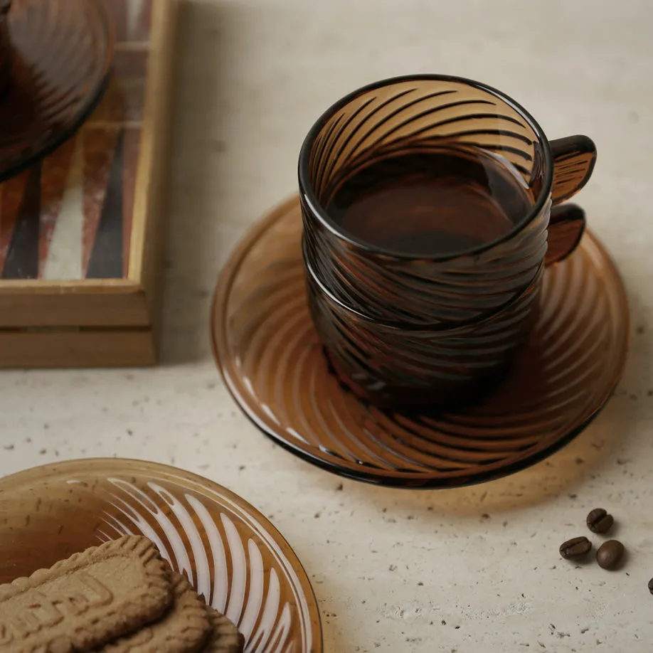 Spiral Patterned Coffee Cup