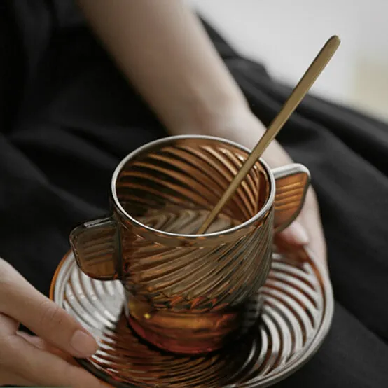 Spiral Patterned Coffee Cup