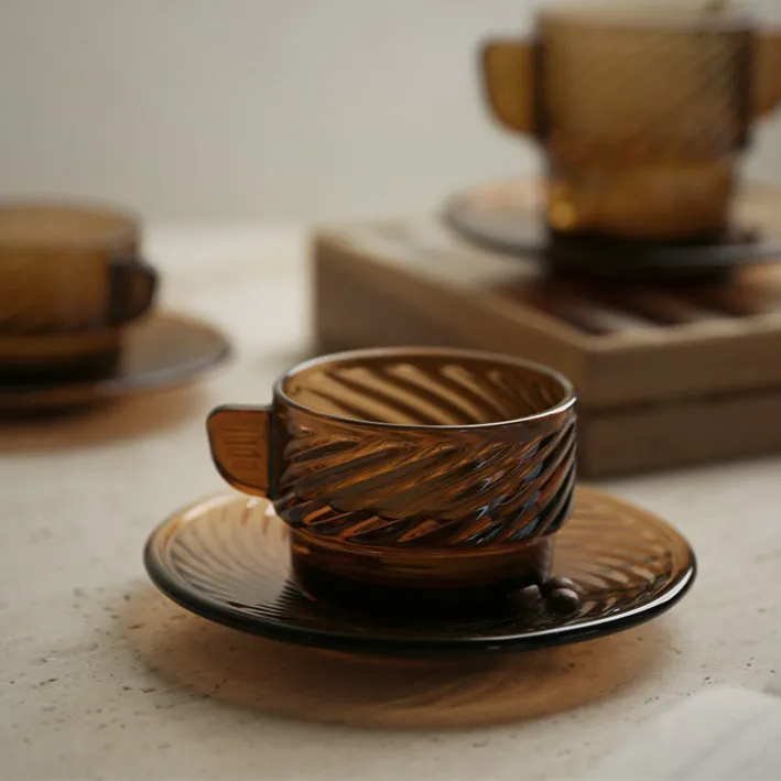 Spiral Patterned Coffee Cup