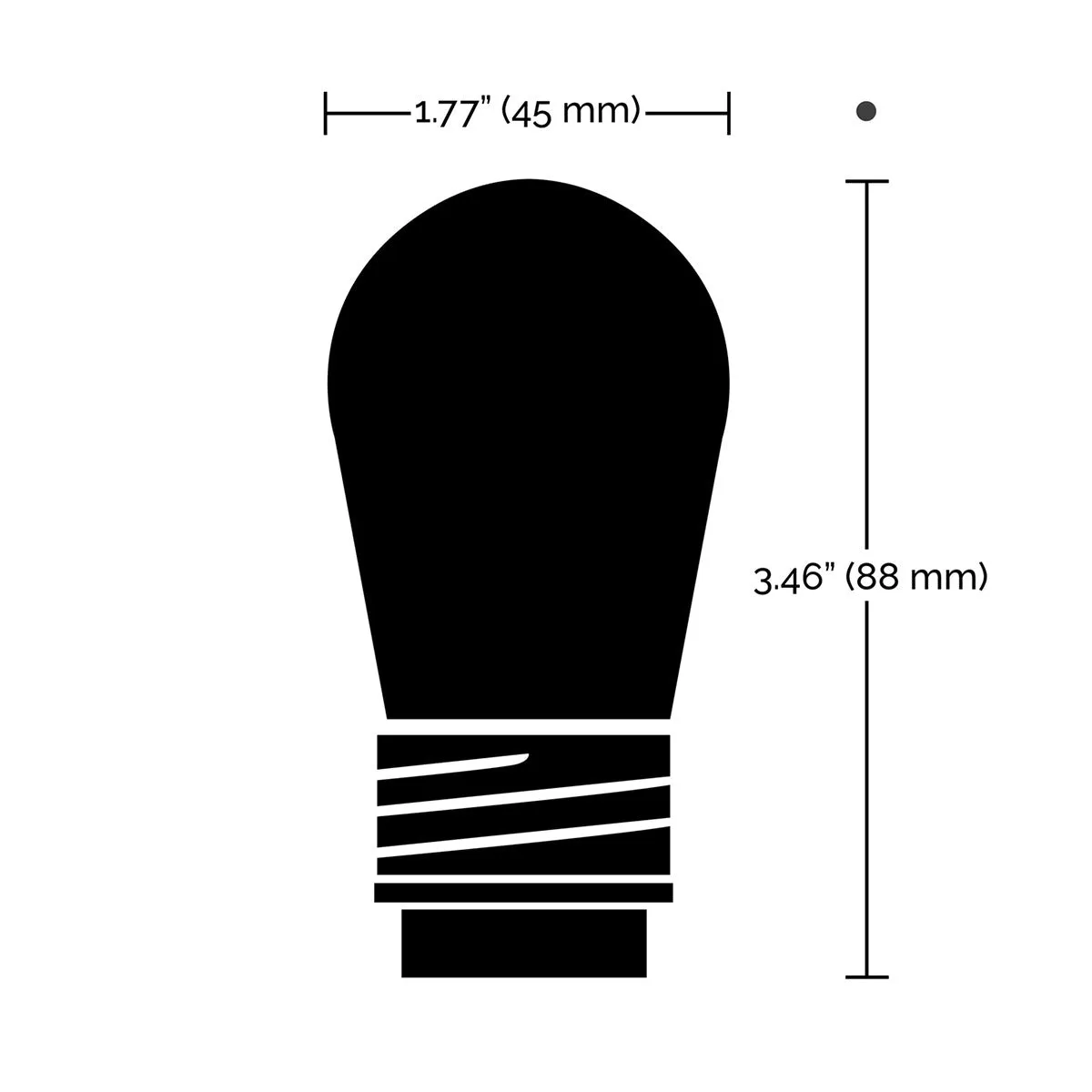 Starfish S14 LED Bulb, String Lamp Replacement, 2700K with RGBW, 2 Per Box, 12V