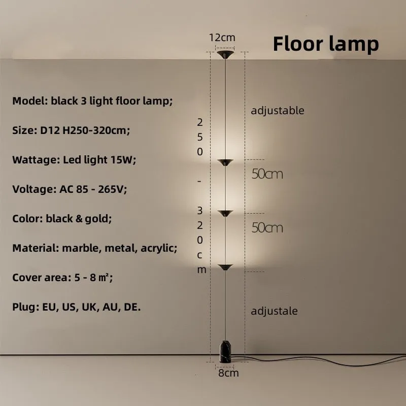 String Bedside LED Adjustable Floor Lamp