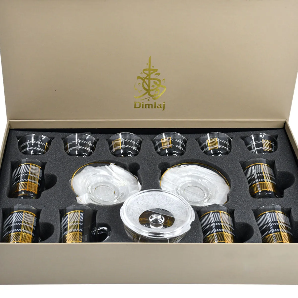 Tea & Coffee Glass Set (19 Pieces)