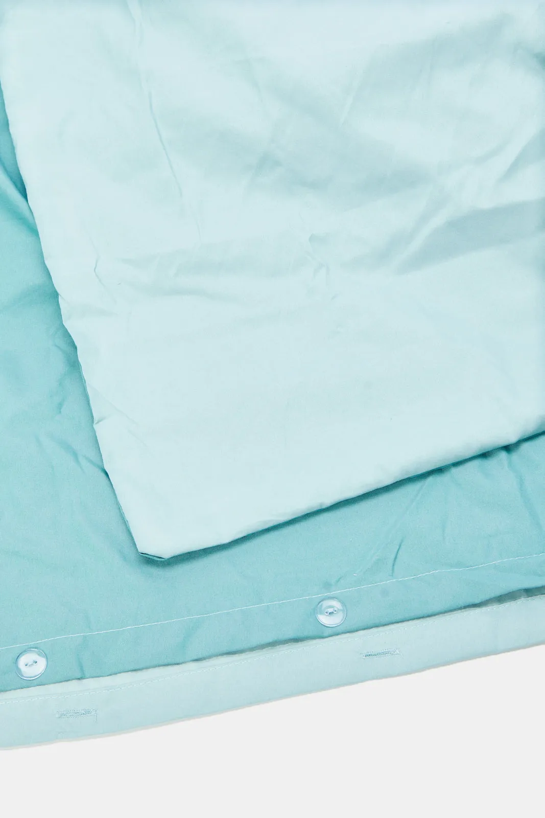 Teal Reversible 2-Piece Duvet Cover Set
 (Single Size)