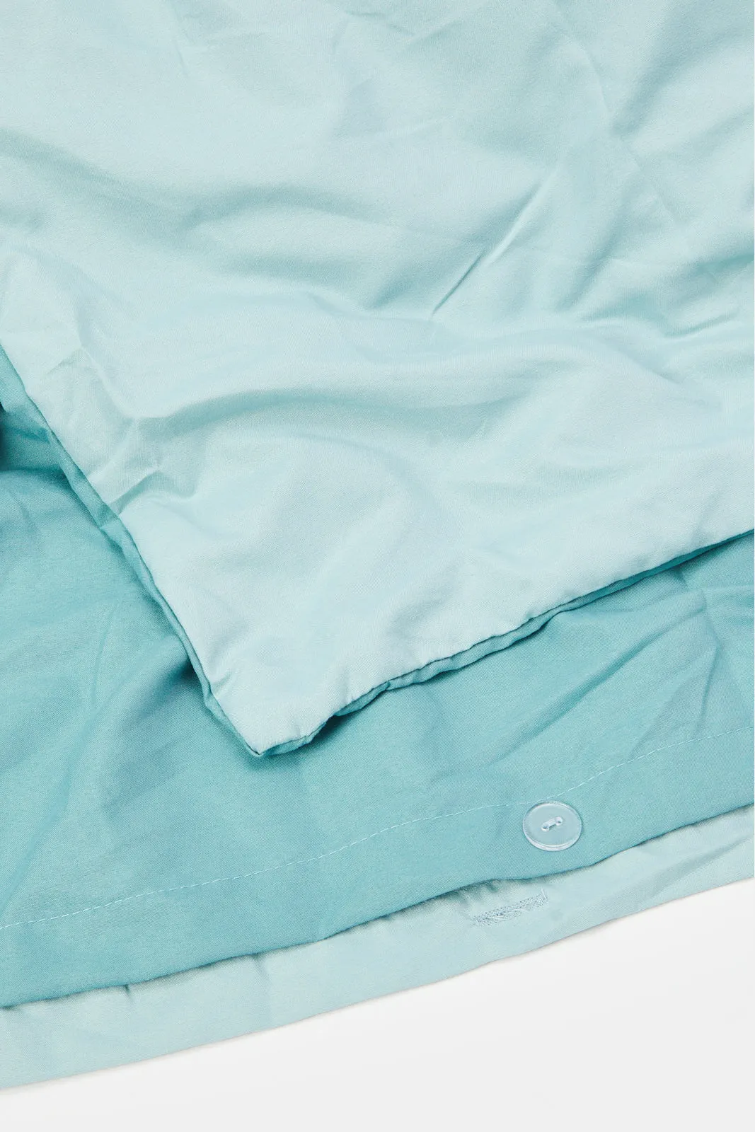 Teal Reversible 3-Piece Duvet Cover Set
 (Double Size)