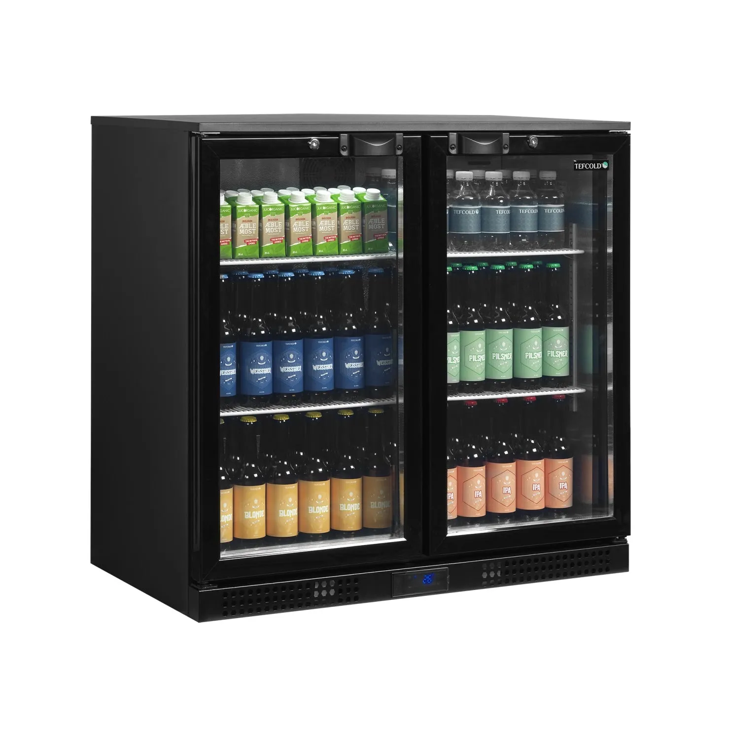 Tefcold Double Hinged Door Bottle Cooler - DB201H